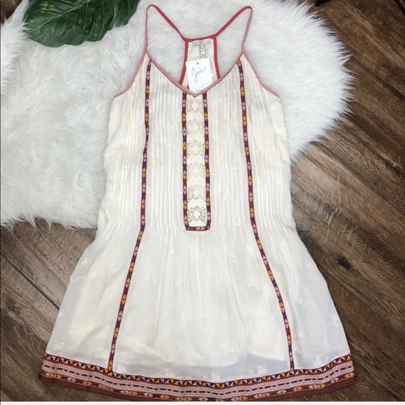Joie • NWT Cream Embroidered Boho Summer Dress - Picture 2 of 8